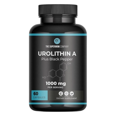 Urolitina A, 1000mg, Energia Celular e Saúde Mitocondrial, 60 Cápsulas, The Supermom Company