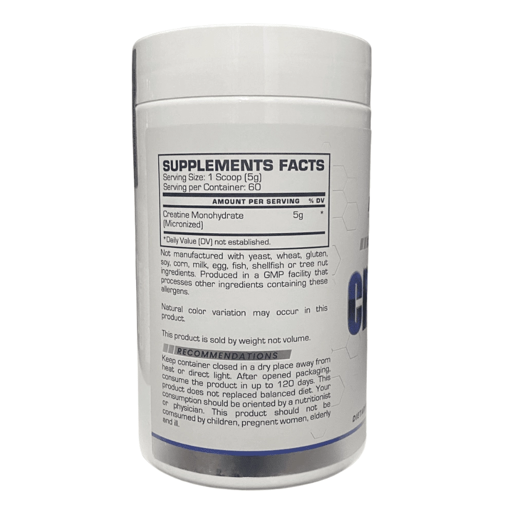 Creatina, 300g Sem Sabor, Bull Pharma
