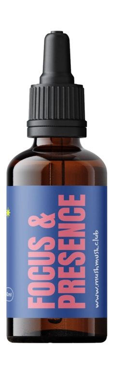 Juba de Leão Liquido Mushdrops, Focus e Presence, 30ml, Mush Mush