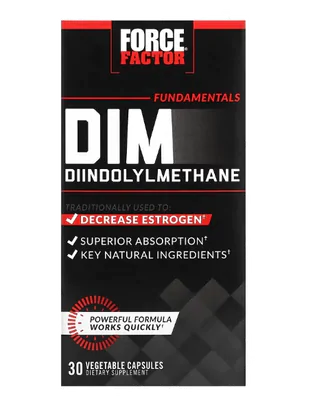 DIM Diindolylmethane, 300mg, 30 Cápsulas, Force Factor