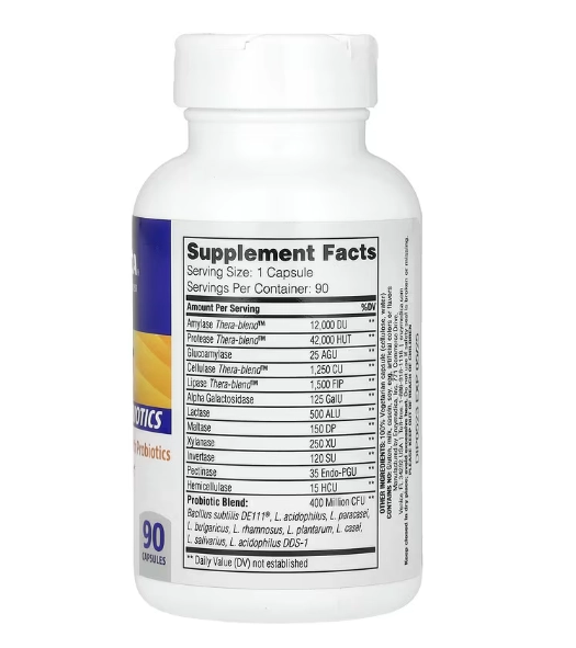 Digestivo + Probióticos, 90 Cápsulas, Enzymedica