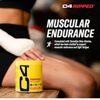Pré-Treino Ripped, Energia e Performance, Sabor Raspberry Lemonade, 174g, Cellucor