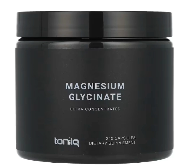 Glicinato de Magnésio 600mg, 240 Cápsulas, Toniiq