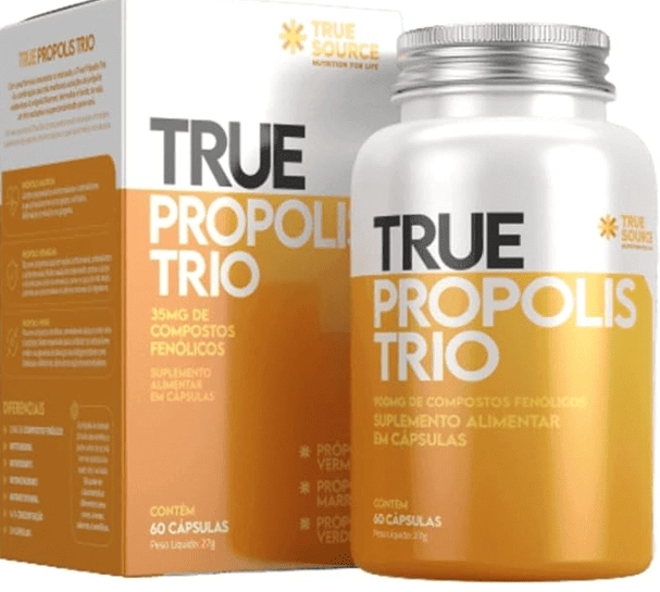 True Própolis Trio, 60 Cápsulas, True Source