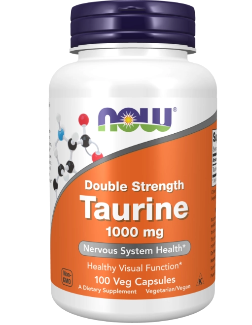 Taurina Extra Forte, 1000mg, 100 Cápsulas, Now
