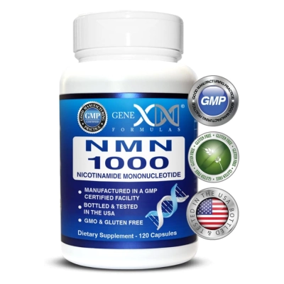 NMN 1000 mg – Suplemento para Aumento de NAD+ e Envelhecimento Saudável, 120 Cápsulas | Genex Formulas