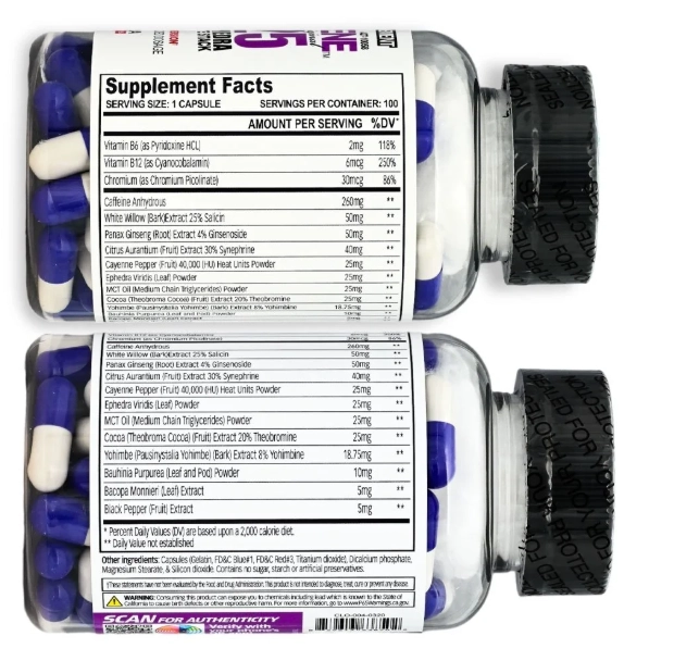 Termogênico Methyldrene Elite 25, 100 Cápsulas, Cloma Pharma