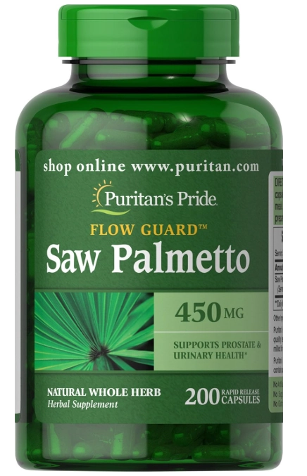 Saw Palmetto 450mg, 200 Cápsulas, Puritan's Pride