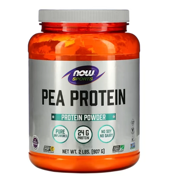 Pea Protein (Proteína de Ervilha, Pura) Sem Sabor, Vegano, Now