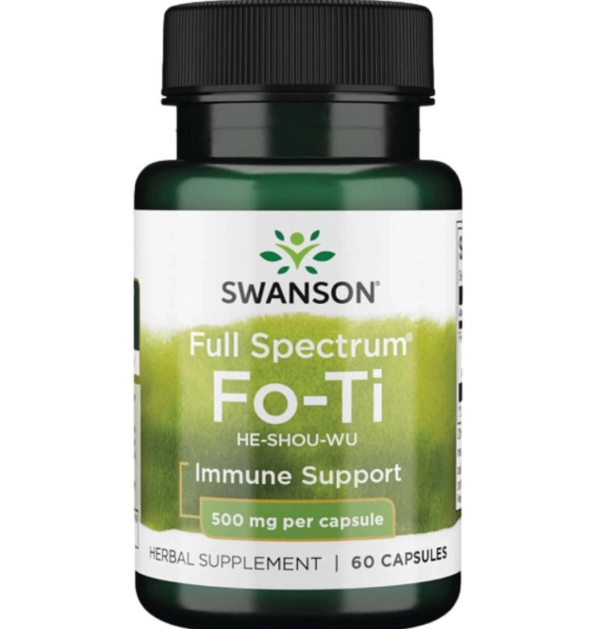 Fo-Ti, 500mg, 60 Cápsulas, Swanson