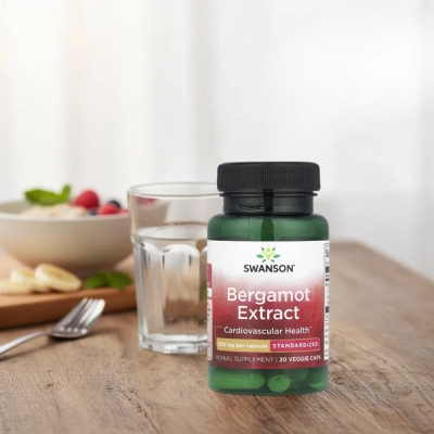 Extrato de Bergamota, 500mg, 30 Cápsulas, Swanson