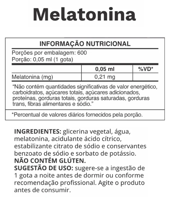 Melatonina 0,21mcg, 30ml Líquida, Ocean Drop