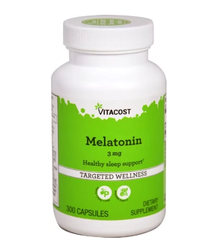 Melatonina 3mg, 300 cápsulas, Vitacost