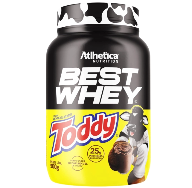Best Whey, 900g, Sabor Achocolatado Toddy, Atlhetica Nutrition