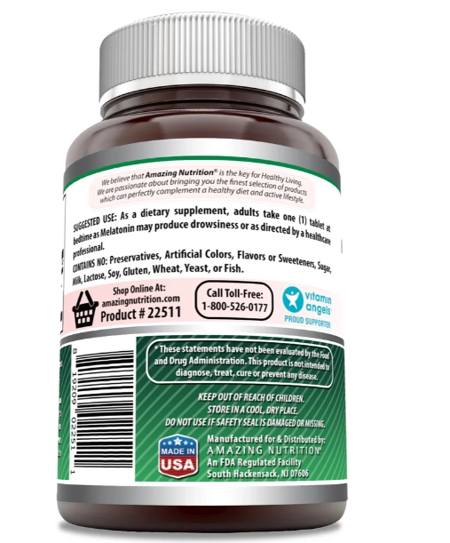 Melatonina 10mg,  360 Comprimidos, Amazing Formulas