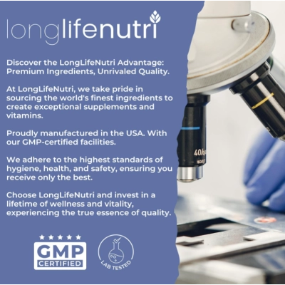 Phosphatidylserine 500mg, Fosfatidilserina  Suplemento Nootrópico para o Cérebro, 180 Cápsulas, LongLifeNutri 