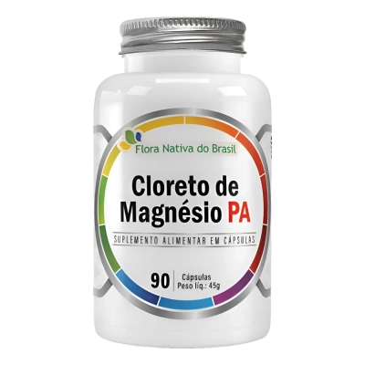 Cloreto De Magnesio PA, 90 Cápsulas - Flora Nativa Do Brasil 