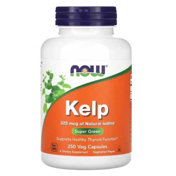 Kelp, 325mcg de Iodina Natural, 250 Cápsulas, Now