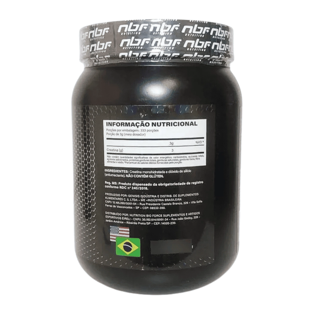 Creatina 100% Pura Monohidratada 1kg - Nbf Nutrition