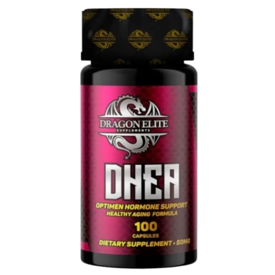 DHEA, Suporte Hormonal E Envelhecimento Saudável, 50mg, 100 Cápsulas, Dragon elite
