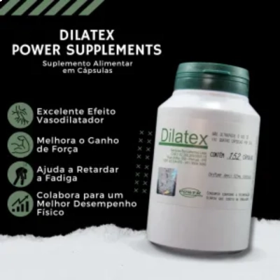 Pré-Treino Dilatex, 600mg, 120 Cápsulas, Power Supplements