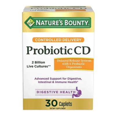 Probiótico CD, Entrega Controlada, 2 bilhões, 30 Cápsulas, Nature's Bounty