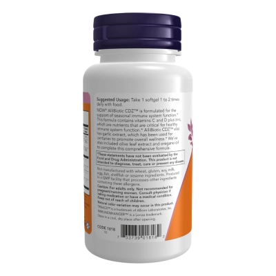 Allibiotic CDZ Immune Support, 60 Cápsulas, Now