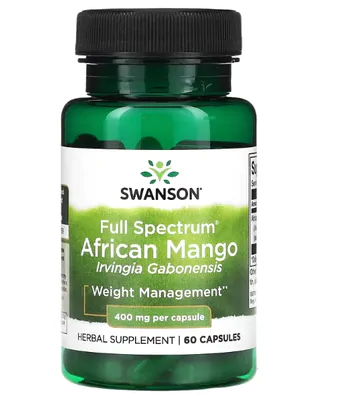 African Mango, 400mg, 60 Cápsulas, Swanson