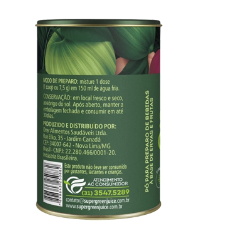 Super Green Juice, Suco verde em pó, 165g, Organify