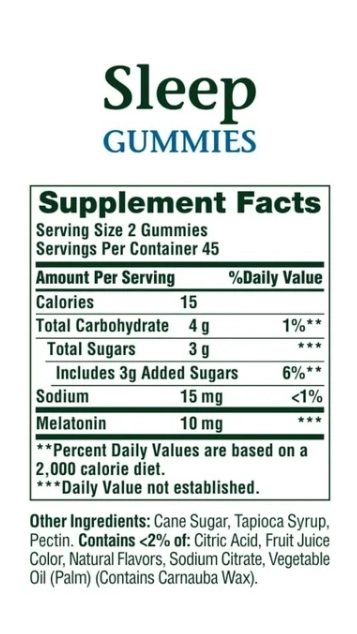 Melatonina 10mg, 140 Gomas Sabor Mirtilo, Nature's Bounty