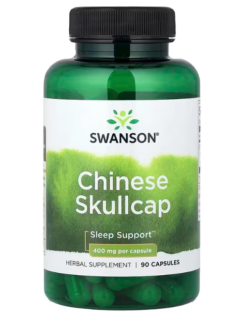 Chinese Skullcap, Escutelária Chinesa 400mg, 90 Cápsulas, Swanson