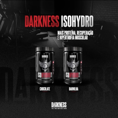 Whey Isolado e Hidrolisado (Iso Hydro Clean), Sabores, 900g, Darkness