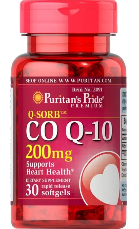 Coenzima CoQ10, 200mg, 30 Softgels, Puritan's Pride