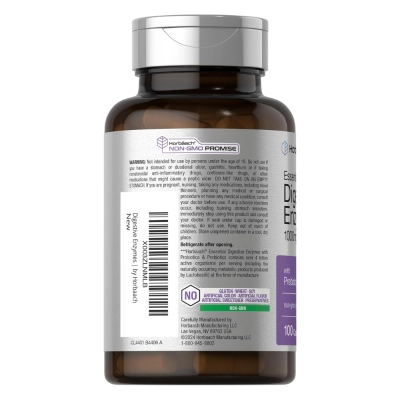 Essential Digestive Enzymes 1000mg, 100 Cápsulas, Horbäach