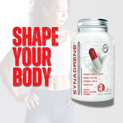 Synadrene, Auxilio a Perda de Peso, 45 Cápsulas, Hi-Tech Pharma