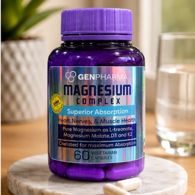 Magnésio Complexo + Vitaminas, 60 Cápsulas, Gen Pharma