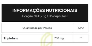 Triptofano, 250mg, 60 Cápsulas