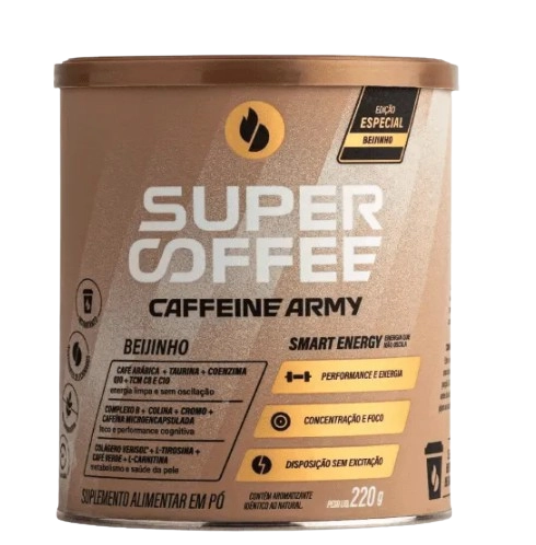 SuperCoffe 3.0 Energia, Foco e Concentração, 220g, Sabores, Caffeine Army