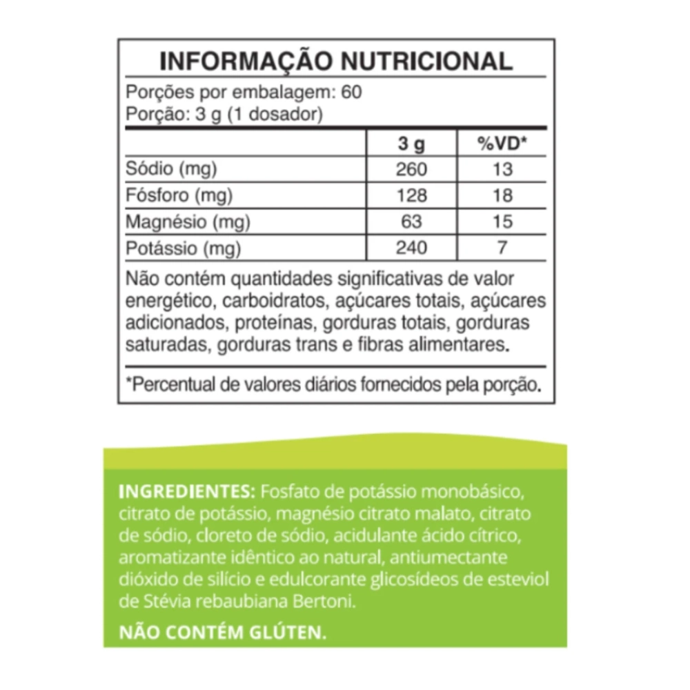 Eletrólitos Em Pó Limão 100% Vegano (180g) - Ocean Drop
