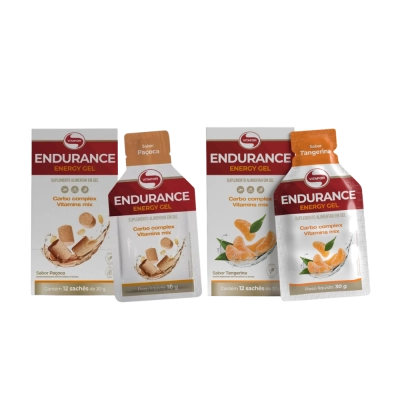 Endurance Energy gel, 12 sachês 30g Cada, Vitafor