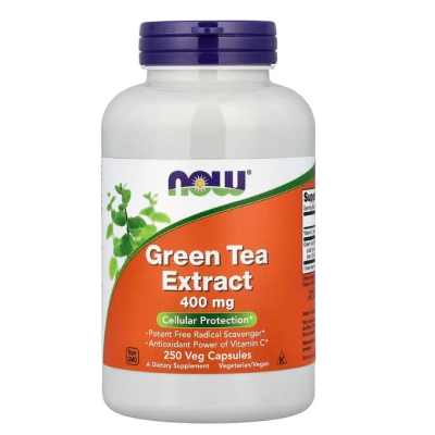 Extrato de Chá Verde 400mg, Energia, Metabolismo e Antioxidantes Naturais, Cápsulas opções, Now