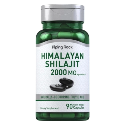 Extrato de Shilajit, 2000mg, 90 cápsulas, PipingRock