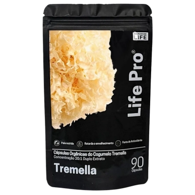 Extrato Tremella pele revitalizada e hidratação profunda sabor sem sabor, 90 Cápsulas - Microdose Life