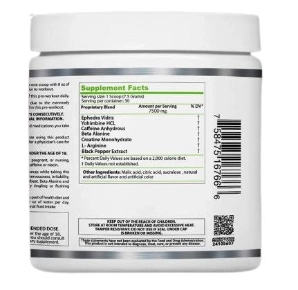 Pré Treino Kryptonite Xtreme, 180g Sabor Limao, KN Nutrition