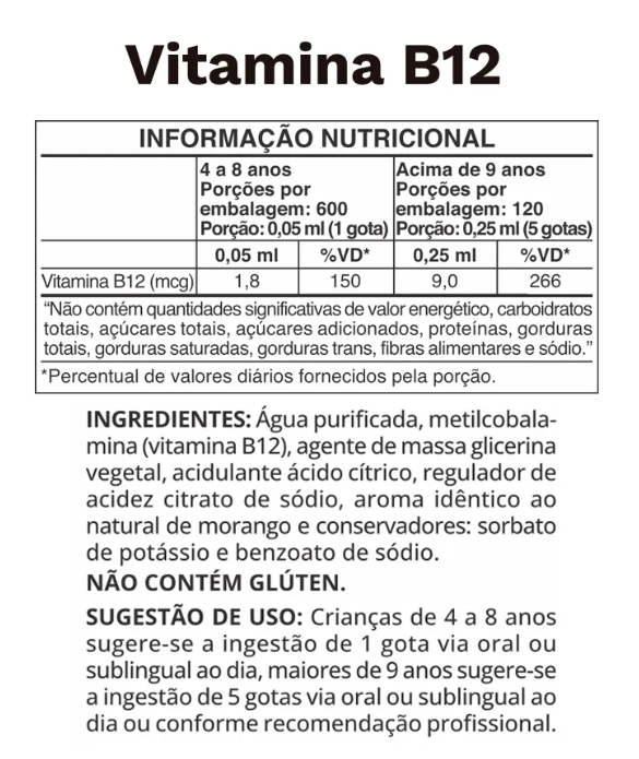 Vitamina B12 Metilcobalamina, 30ml, Ocean Drop