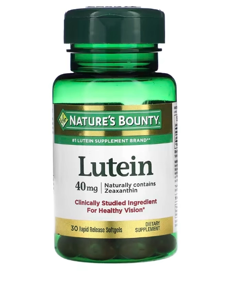 Luteína, 40mg, 30 cápsulas, Nature's Bounty