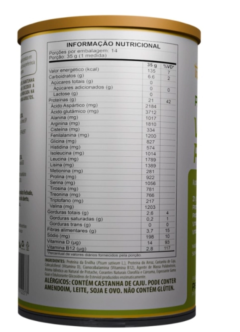 Prograss, Vegan Protein, 490g Sabor Pistache, Trustfuel