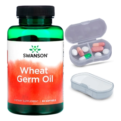 Wheat Germ Oil, 1130mg, 60 Cápsulas, Swanson