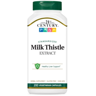 Milk Thistle Extract, 200 Cápsulas, 21st Century