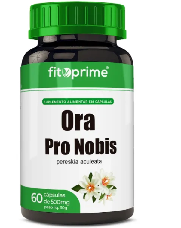Ora Pro Nobis, 500mg, 60 Cápsulas, Fitoprime